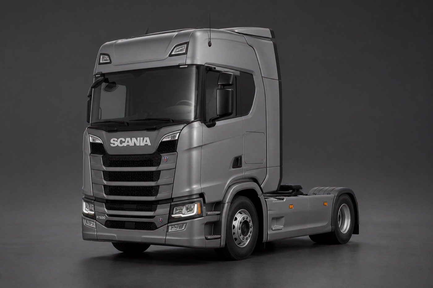 Caminhão diesel em operação